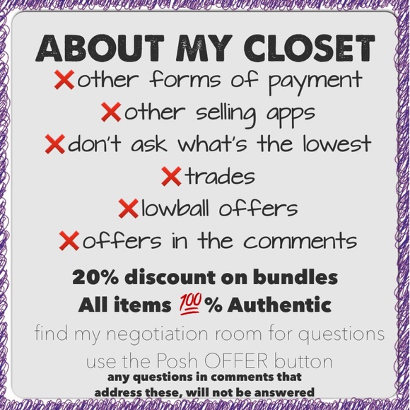 My closet rules! Please read before you ask.