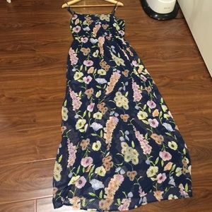 Forever21 floral patterned full length maxi