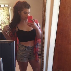 Black Crochet bralette/ crop top 😍