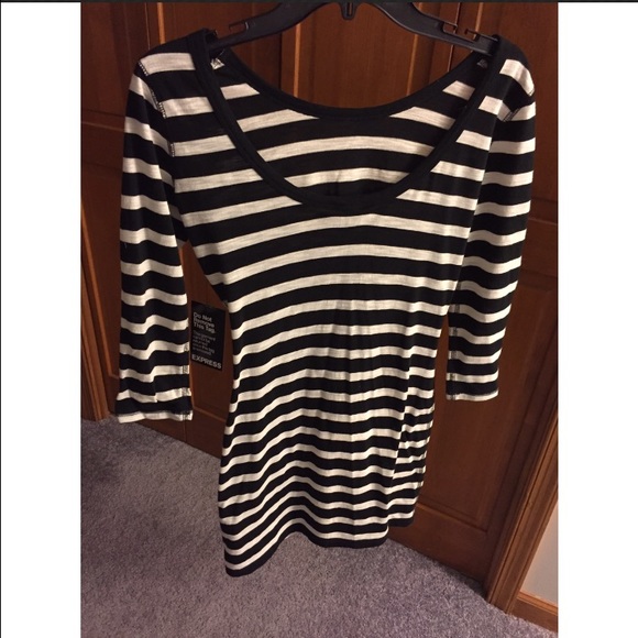 NWT express striped dress - wear two ways! 👗💁🆕