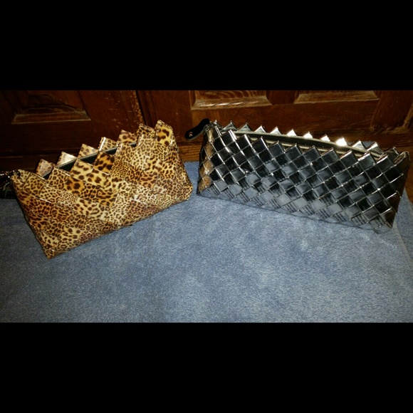2 upcycled wristlets
