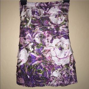 Floral Purple Tube Top