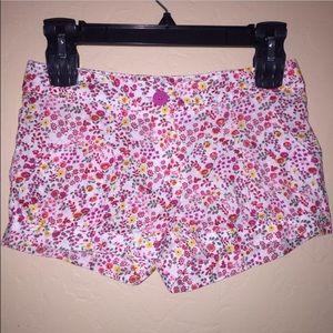 Pink Floral Shorts