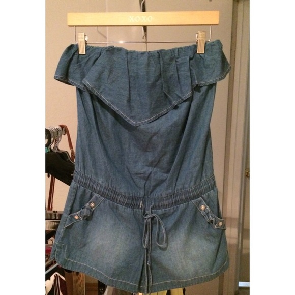 Denim romper