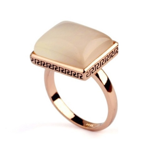 Jewelry - 18k Rose Gold Natural Stone Ring