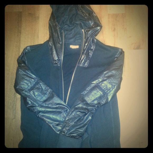 Helmut Lang Men's Black Hooded Jacket