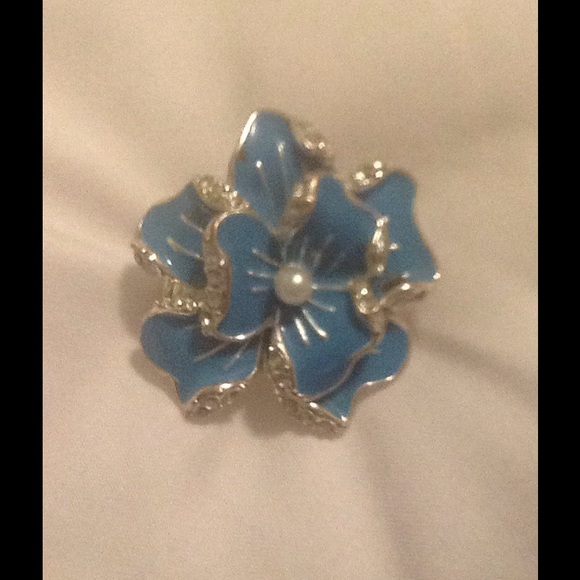TOURQUOISE FLOWER RING - Picture 1 of 2