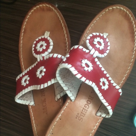 Jack Rogers Palm Beach Sandal Red