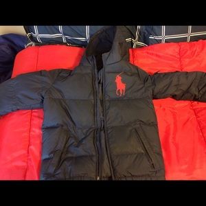 Boys Polo down jacket size large 14-16
