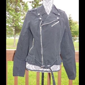 Black Moto Jacket by Royal Bone