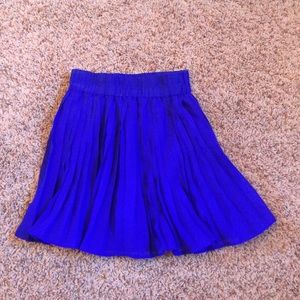 Royal blue skirt!