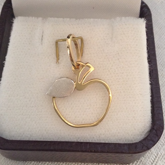 Ben Bridge 14K Apple For the Teacher Pendant - Picture 2 of 3