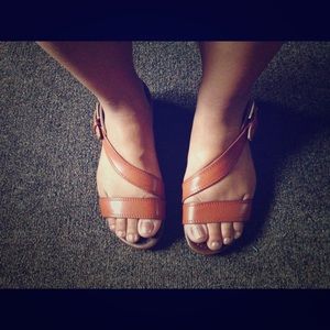 Tan Strappy Sandals
