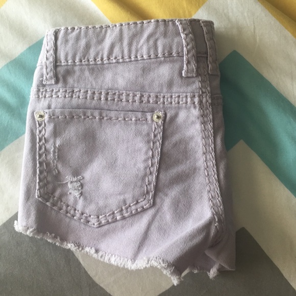 light purple shorts