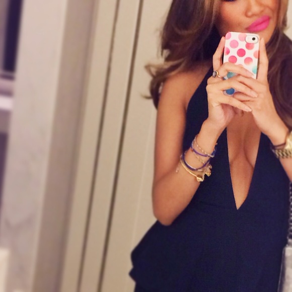 Low Cut Peplum Dress