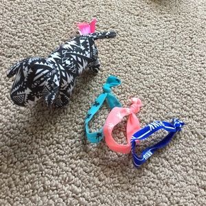 VS Pink Dog and Hair Ties