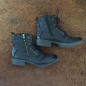 Black ankle boots