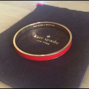 Kate Spade Red and Gold Bangle