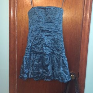 BCBG Strapless Blue Mini Dress