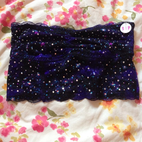 VS PINK GALAXY LACE BANDEAU