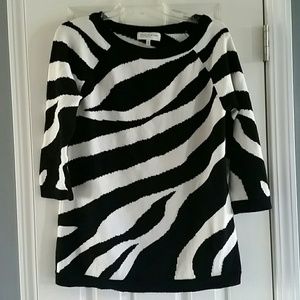 Zebra print sweater