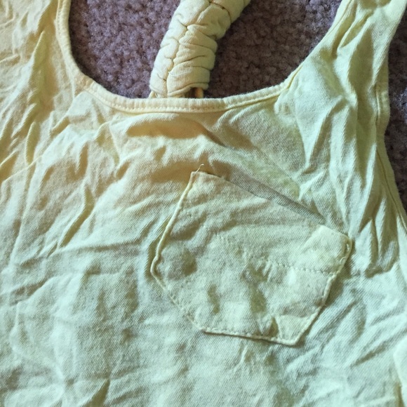 Yellow Racerback Tank Top - Picture 2 of 4
