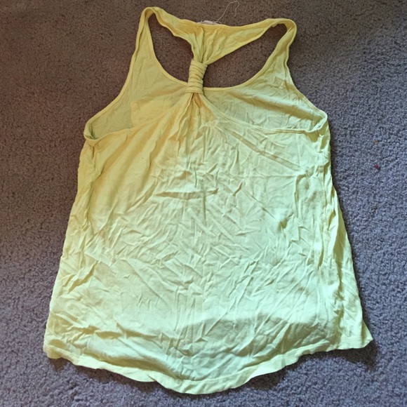 Yellow Racerback Tank Top - Picture 3 of 4