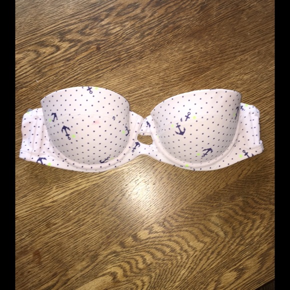 Aerie bikini top strapless with straps