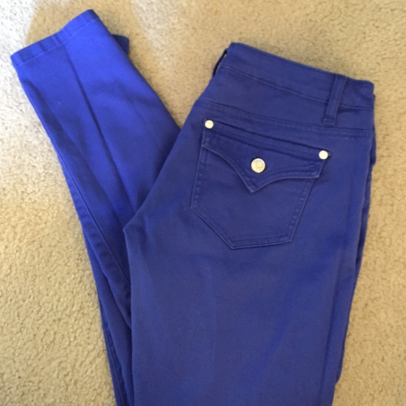 Celebrity pink/ dark blue pants