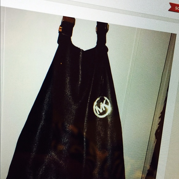 Michael Kors Black Bucket Purse - Picture 2 of 3