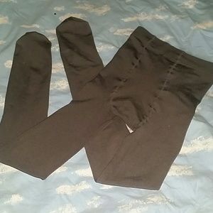 Grey cozy tights