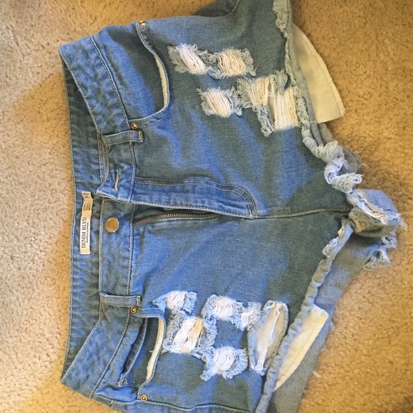 Demin blvd shorts