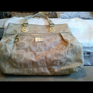 Tan Coach Handbag