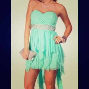 Mint High-low dress!