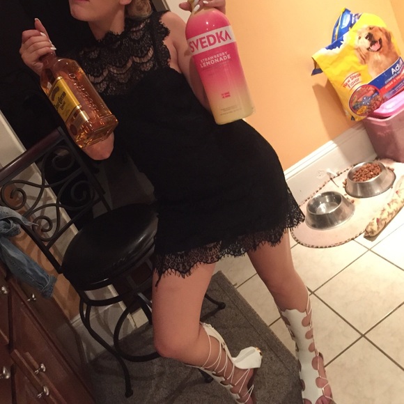 Black Fringe dress - Picture 3 of 4