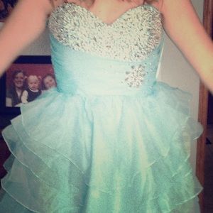 Light blue corset dress!