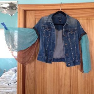 Deconstructed jean jacket