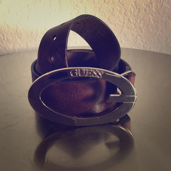 BOGO!!! Distressed Brown Leather Belt by Guess