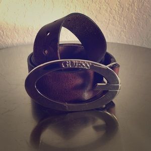 BOGO!!! Distressed Brown Leather Belt by Guess