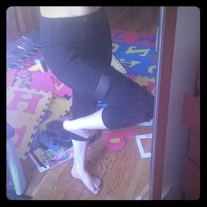 Yoga capris with mesh see through sides!