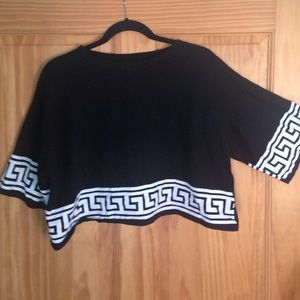 Miss guided baggy crop top