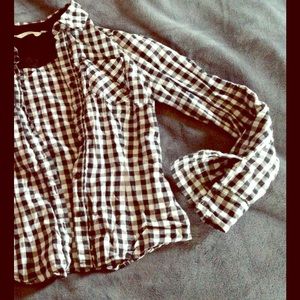 Black and White Check Shirt