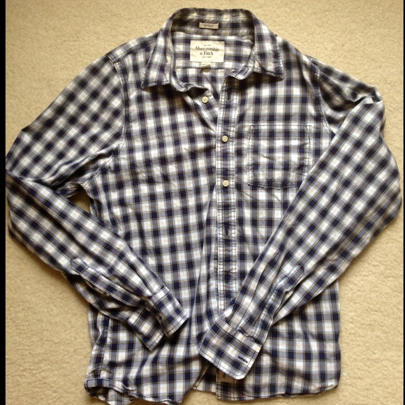 Men's Long Sleeve Abercrombie & Fitch Check Shirt