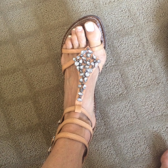 Sam Edelman gladiator jeweled sandals
