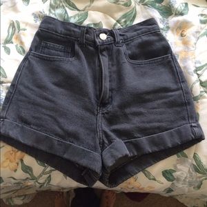 American Apparel high waisted shorts