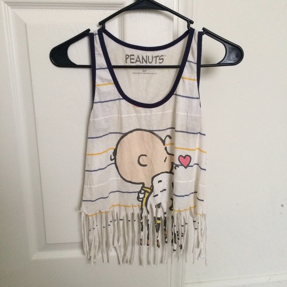 F21 Fringed crop tank
