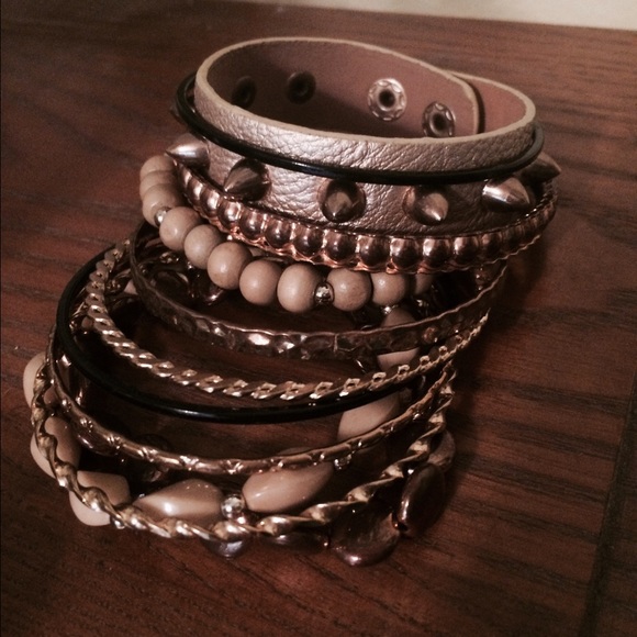 Gold / Rose Gold Arm Candy Bangles And Bracelets