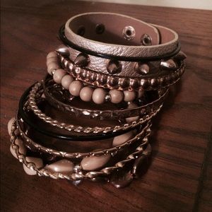 Gold / Rose Gold Arm Candy Bangles And Bracelets