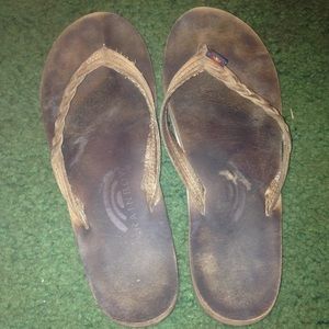 Woman rainbow flip flops