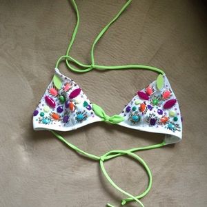 Victoria secret beaded bikini top